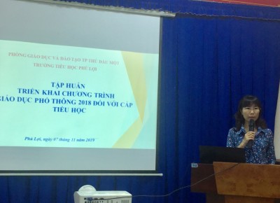 Tập huấn triển khai chương trình Giáo dục phổ thông 2018 đối với cấp tiểu học