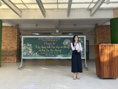 trường tiểu học Phú Lợi tổ chức buổi tuyên truyền sinh hoạt về chủ đề chuyên đề " xây dựng tình bạn đẹp- nói không với bạo lực học đường"
