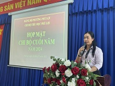 chi bộ Tiểu học Phú Lợi tổ chức họp mặt chi bộ cuối năm 2024