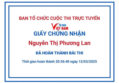 Trường Tiểu học Phú Lợi hưởng ứng cuộcthi trực tuyến "Tự Hào Việt Nam"