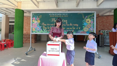 213 học sinh Trường Tiểu học Phú Lợi hoàn thành bài thi IOE cấp trường