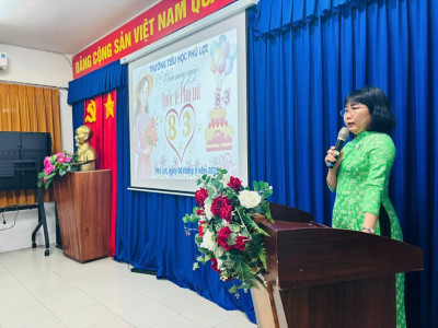Trường Tiểu học Phú Lợi tổ chức hoạt động chào mừng ngày Quốc Tế Phụ Nữ 8/3