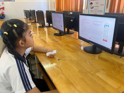 Giáo viên Tiếng Anh Trường Tiểu học Phú Lợi tham gia hội thảo chuyên môn