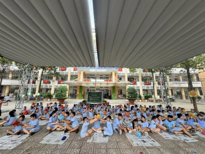 Liên đội Trường Tiểu học Phú Lợi đã tổ chức Hội thu phong trào “Nuôi heo đất” năm học 2025–2026