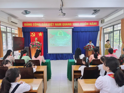 Liên Đội Trường tiểu học Phú Lợi tổ chức Đại hội cháu ngoan Bác Hồ năm học 2025 – 2026