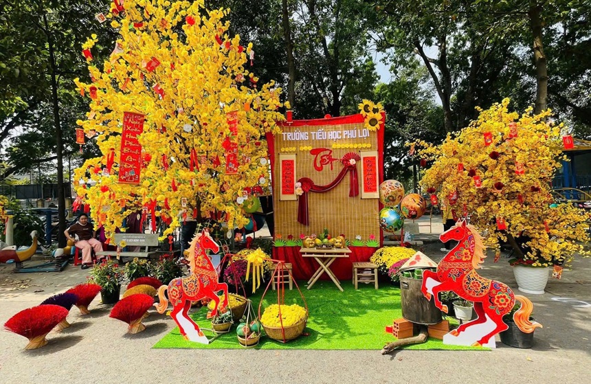 Chi Đoàn trường Tiểu học Phú Lợi đạt giải nhất cuộc thi “Mai, Đào Khoe Sắc Đón Xuân Sang” năm 2026