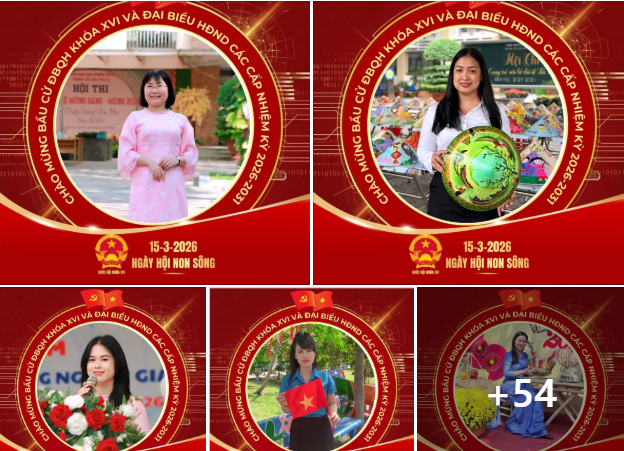 CB, GV, NV Trường TH Phú Lợi hưởng ứng thay khung ảnh đại diện chào mừng bầu cử ĐBQH khóa XVI và đại biểu HĐND nhiệm kỳ 2026–2031