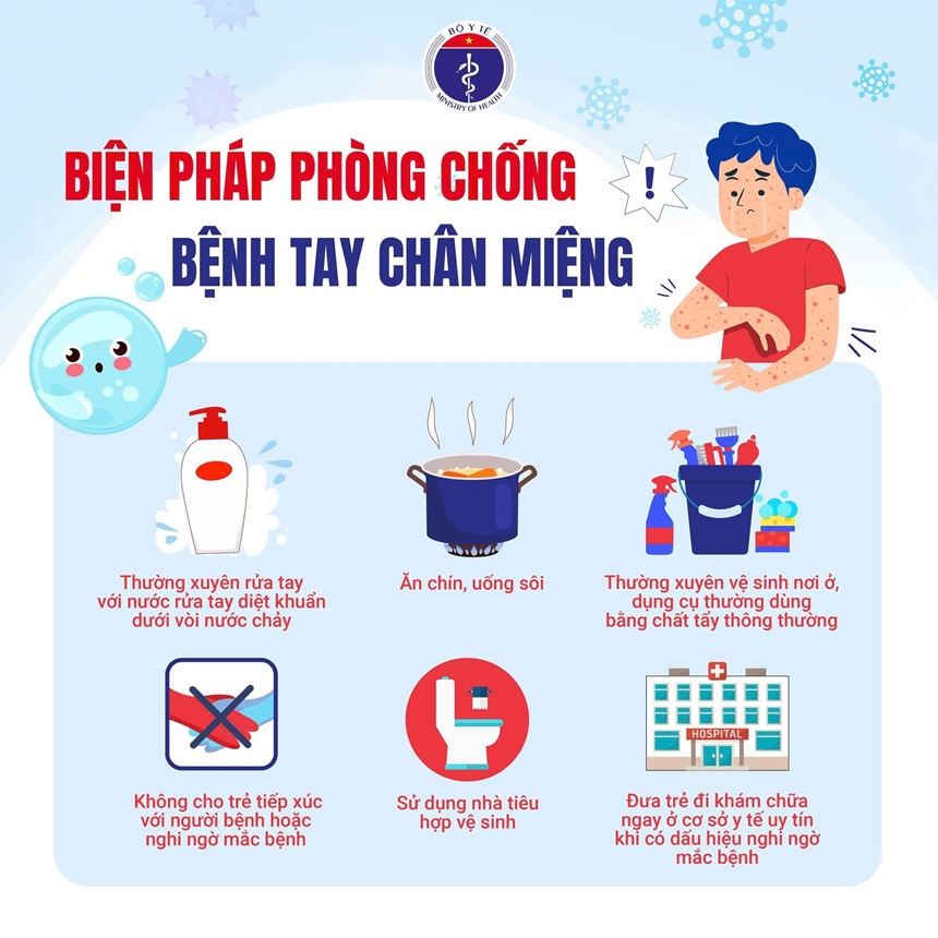 Cách phòng ngừa bệnh tay chân miệng ở trẻ