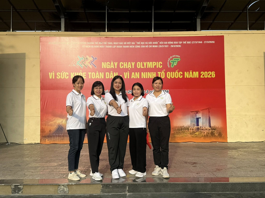 Trường Tiểu học Phú Lợi tham gia chương trình ngày chạy Olympic vì sức khỏe toàn dân năm 2026